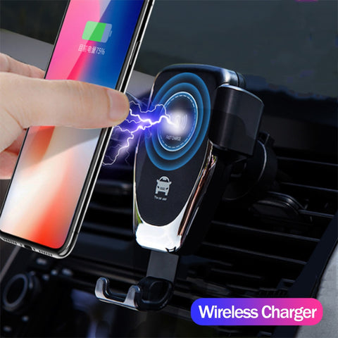 IcoolGadgets FAST 10W Wireless Car Charger Air Vent Mount Phone Holder For iPhone XS Max Samsung S9 Xiaomi MIX 2S Huawei Mate 20 Pro 20 RS