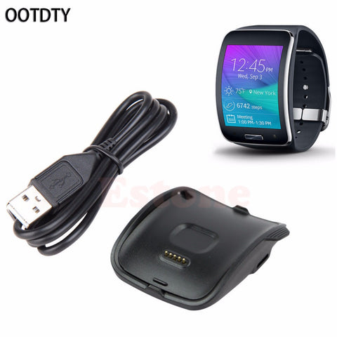 OOTDTY Smart Watch Charger New Smart Watch Black Charging Cradle Charger Dock For Samsung Gear S SM R750