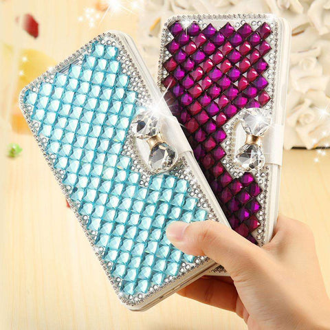 Casesq - Bling Crystal Diamond Case For Samsung Galaxy S5 S6 Edge Plus S7 Edge