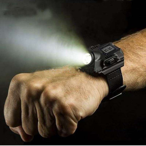 Flashlights & Torches - LED Flashlight Watch - LED Wrist Light Rechargeable Waterproof Lamps For Outdoor