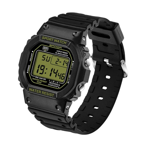 Smartwatch Men Stainless Steel LED Digital Date Alarm Sports Military Army Watch Waterproof